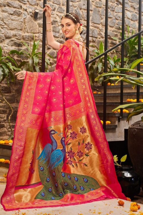 Woven Design Zari Paithani Saree
